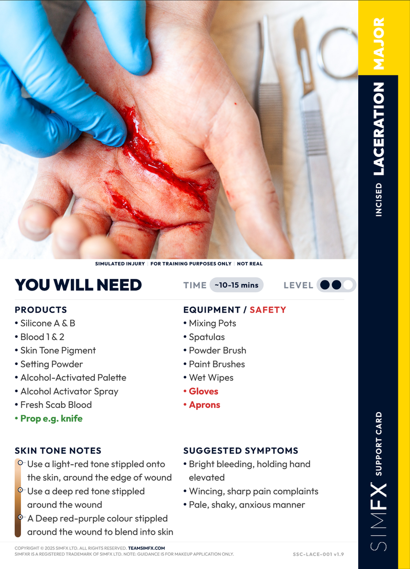 Major , Laceration